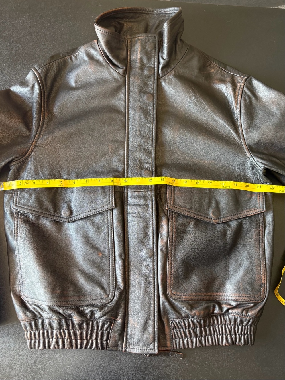 Zara 100% Leather Bomber Jacket Limited Edition 5479/061/800 - Picture 9 of 11